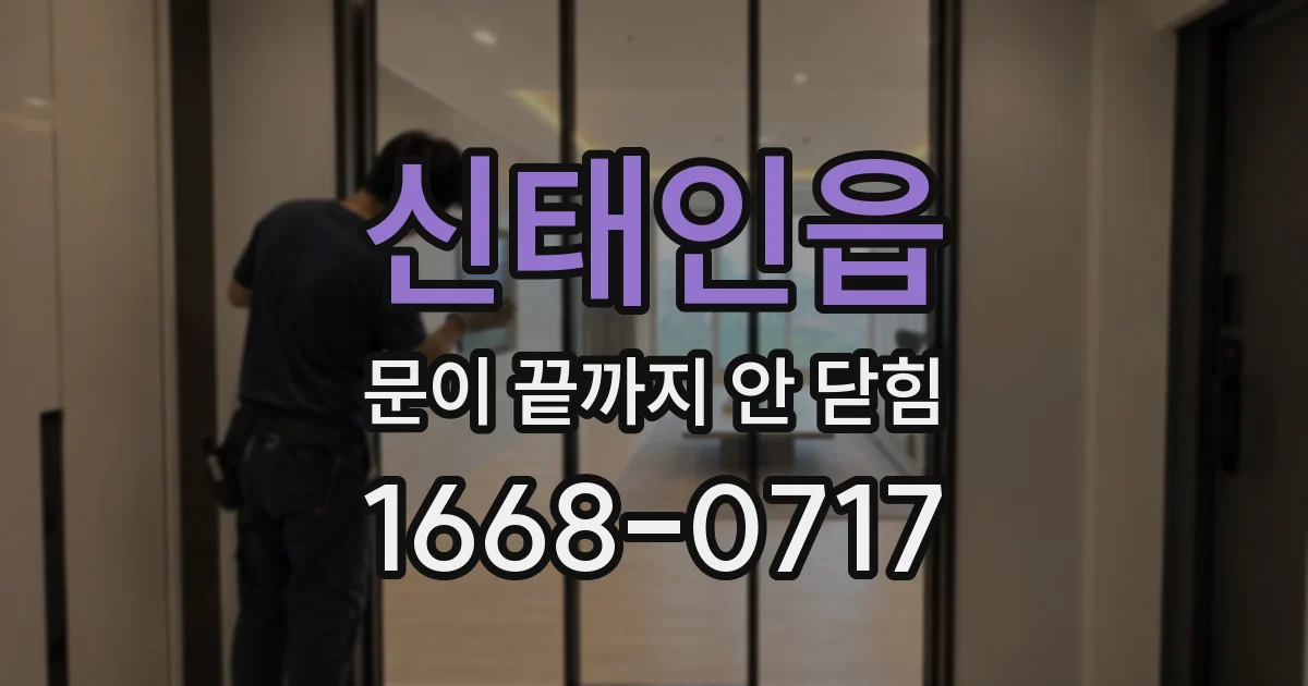 신태인읍 문이 끝까지 안 닫힘