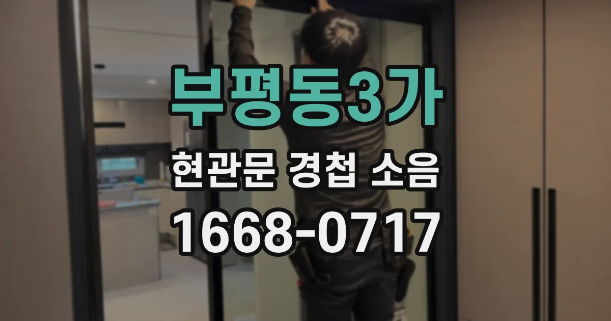 부평동3가 현관문 경첩 소음