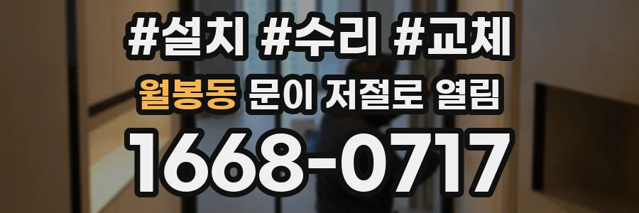 월봉동 문이 저절로 열림