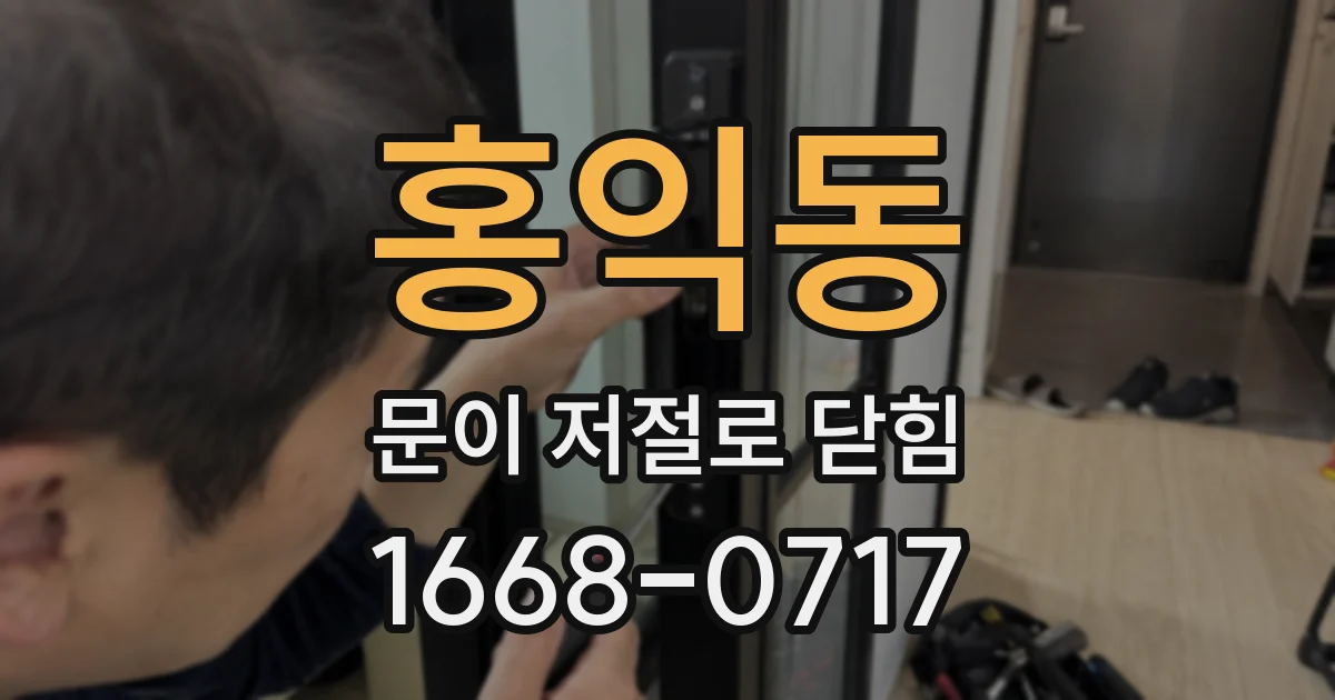 홍익동 문이 저절로 닫힘