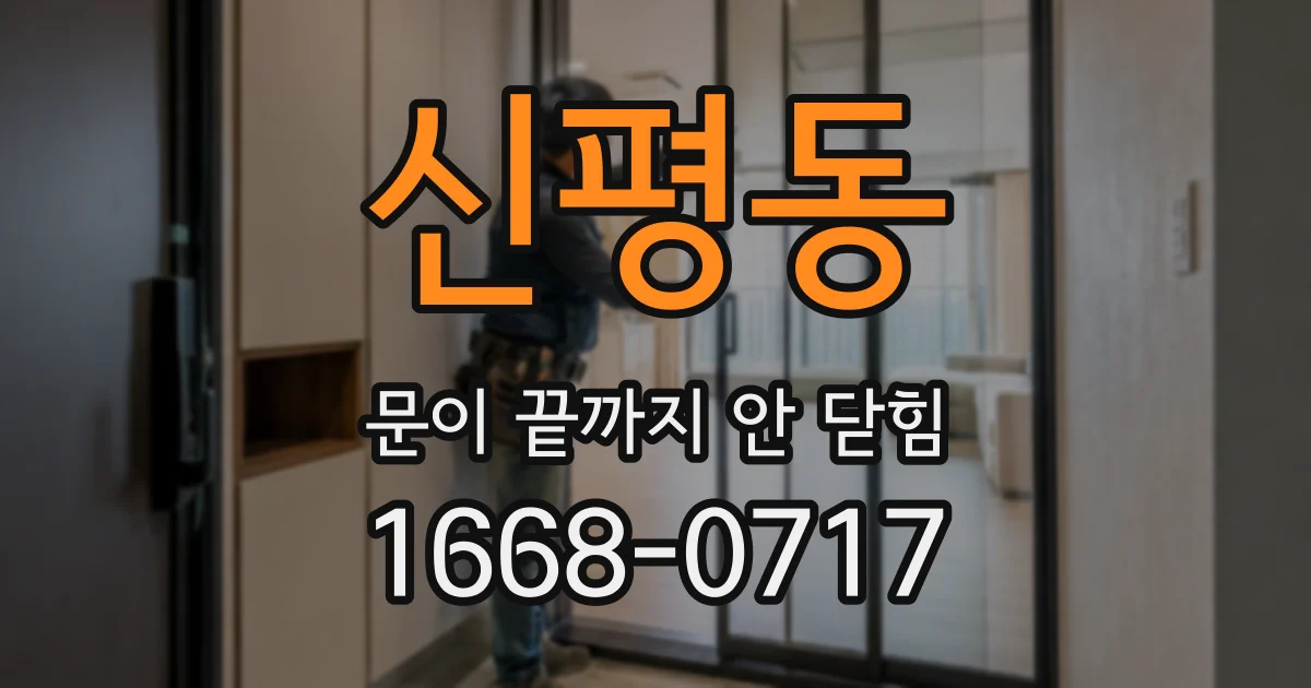 신평동 문이 끝까지 안 닫힘