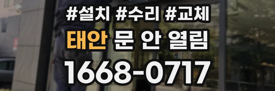 태안 문 안 열림