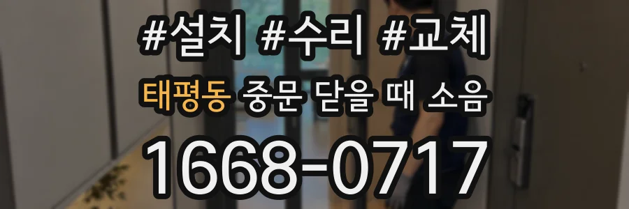 태평동 중문 닫을 때 소음