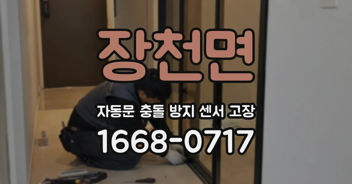 장천면 자동문 충돌 방지 센서 고장