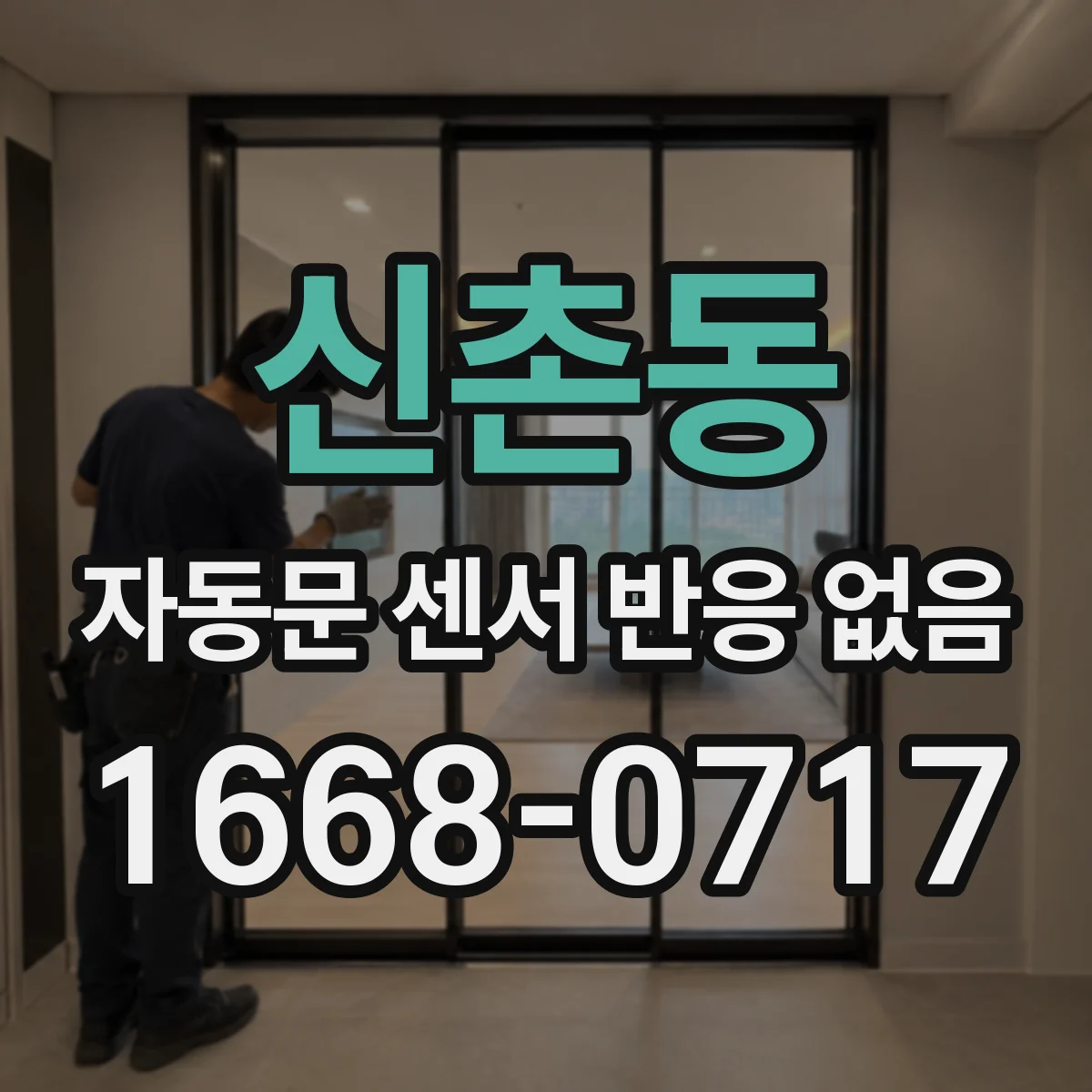 신촌동 자동문 센서 반응 없음