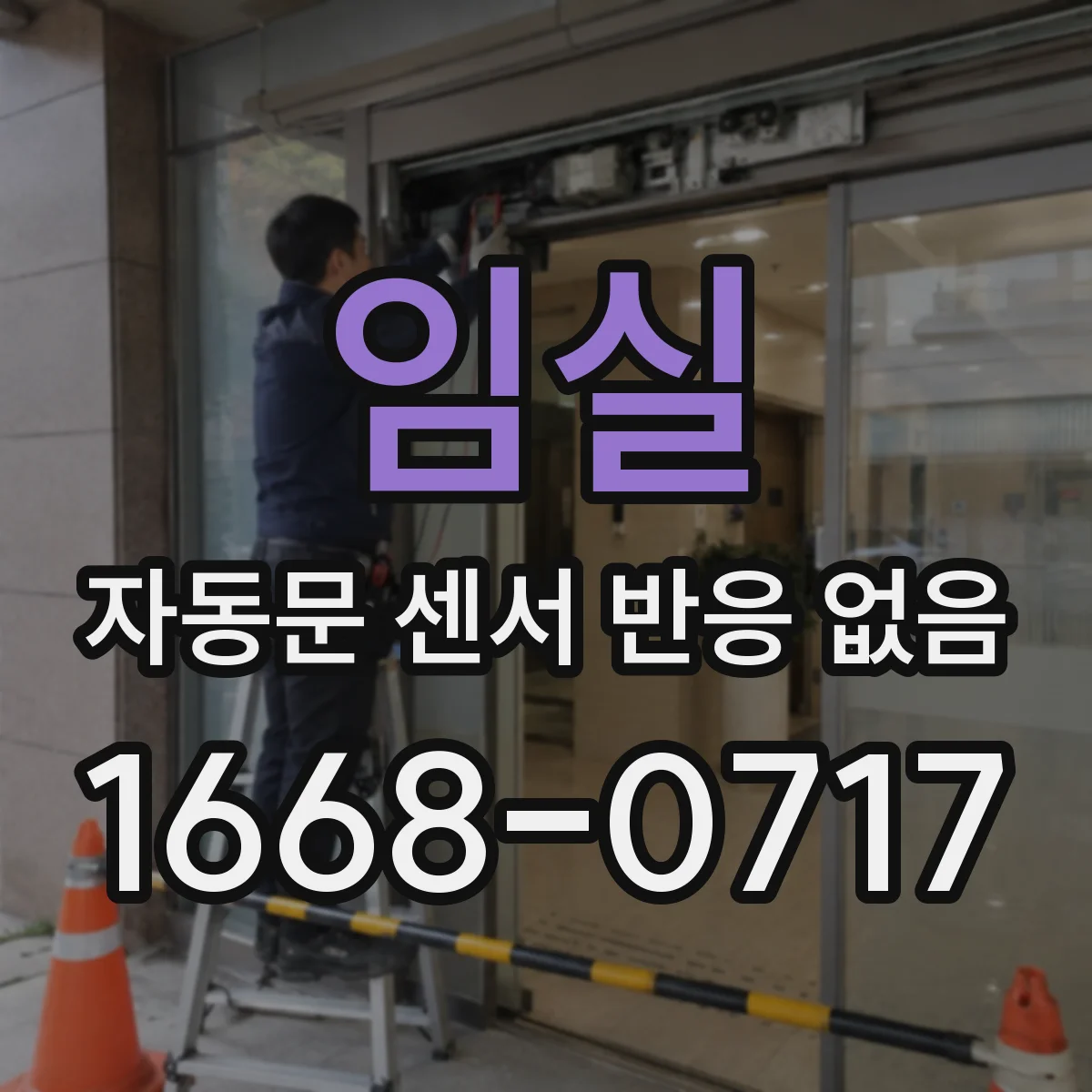 임실 자동문 센서 반응 없음
