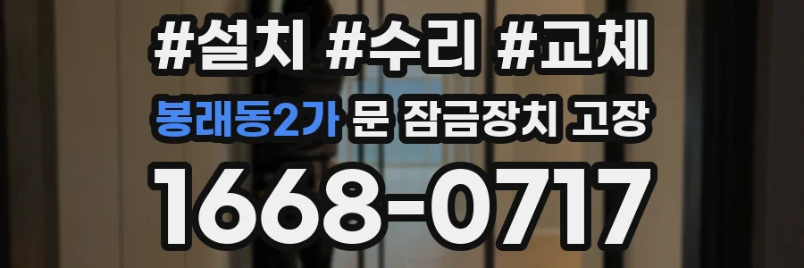 봉래동2가 문 잠금장치 고장