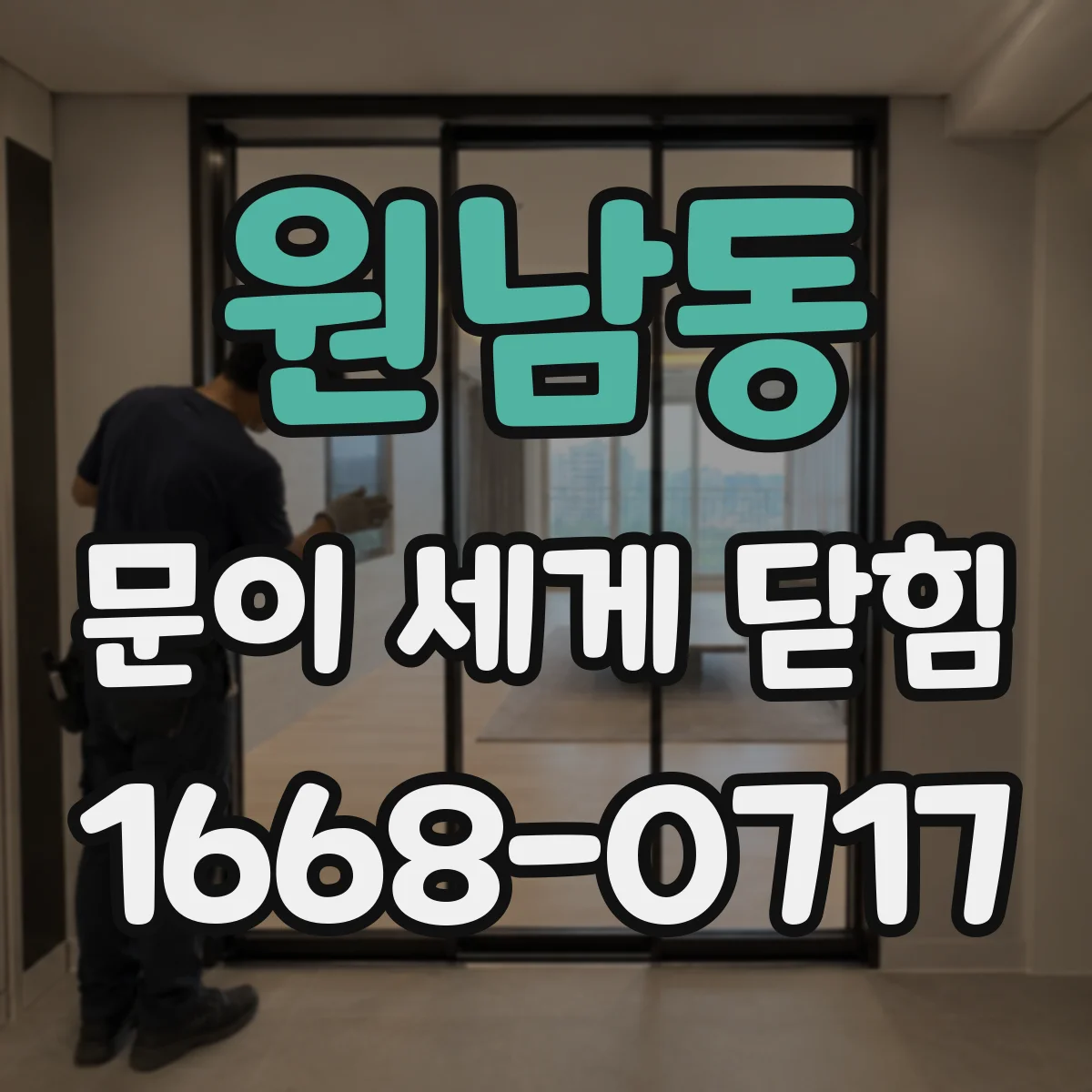 원남동 문이 세게 닫힘