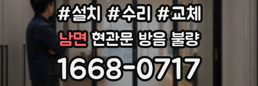 남면 현관문 방음 불량
