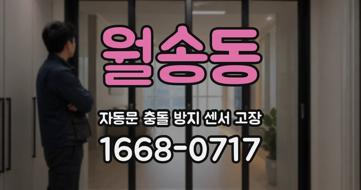 월송동 자동문 충돌 방지 센서 고장