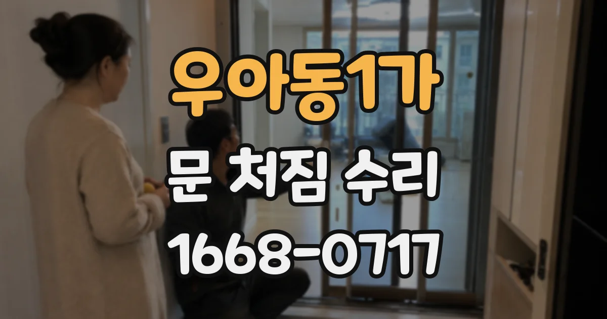 우아동1가 문 처짐 수리