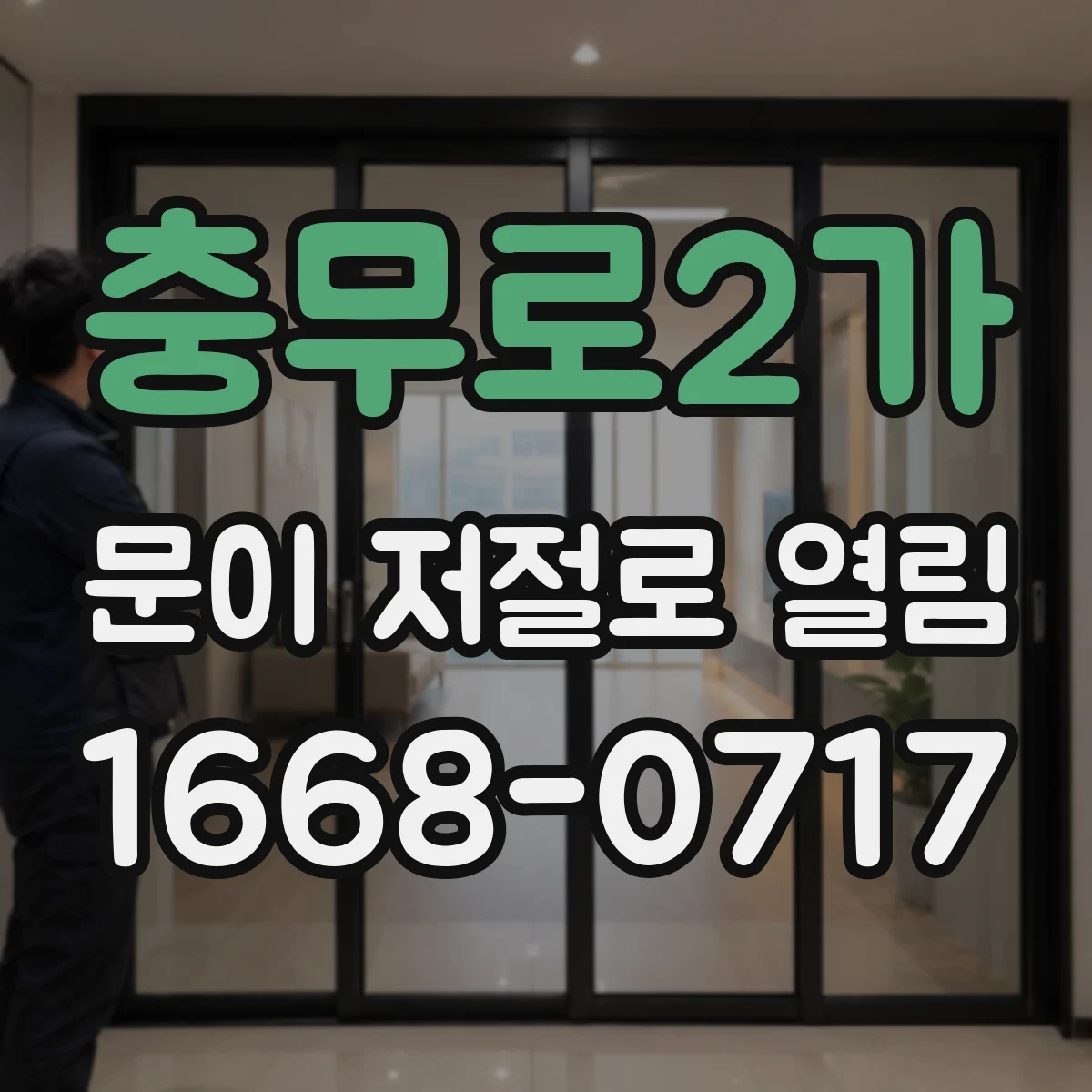 충무로2가 문이 저절로 열림