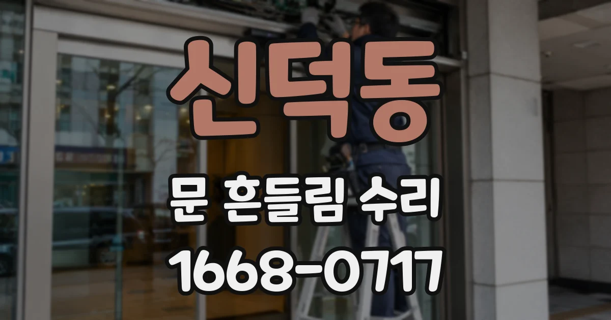 신덕동 문 흔들림 수리