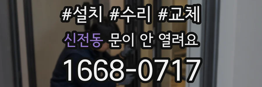 신전동 문이 안 열려요