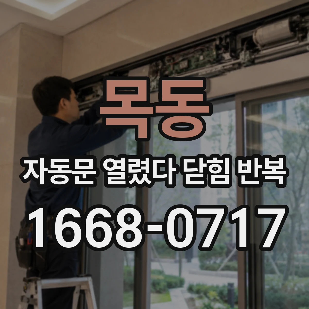 목동 자동문 열렸다 닫힘 반복
