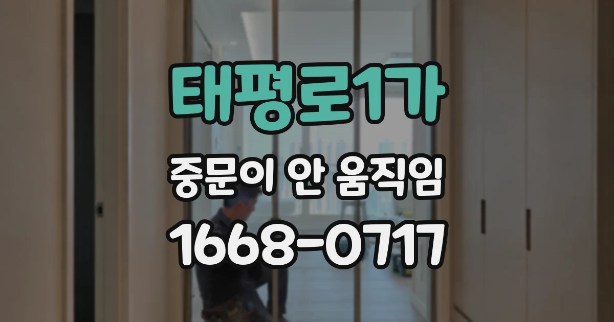 태평로1가 중문이 안 움직임