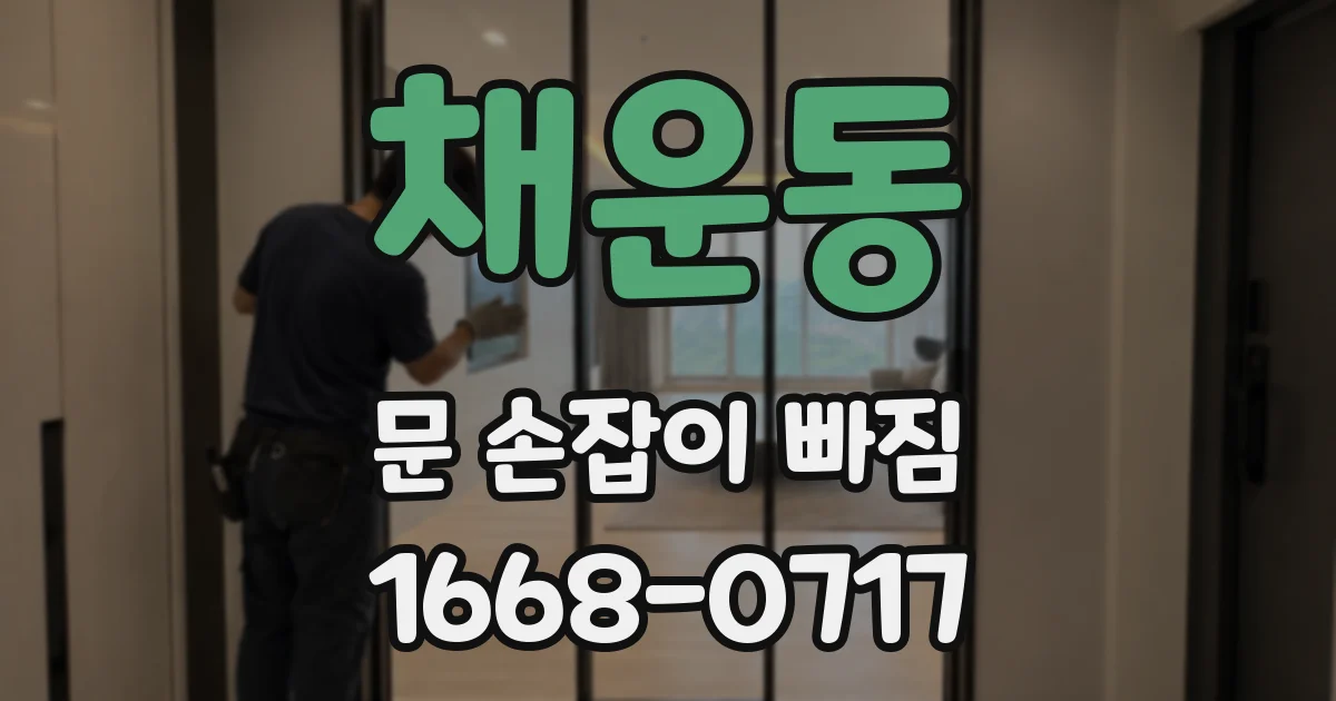 채운동 문 손잡이 빠짐