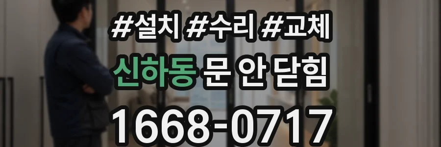 신하동 문 안 닫힘