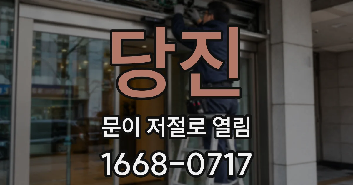 당진 문이 저절로 열림