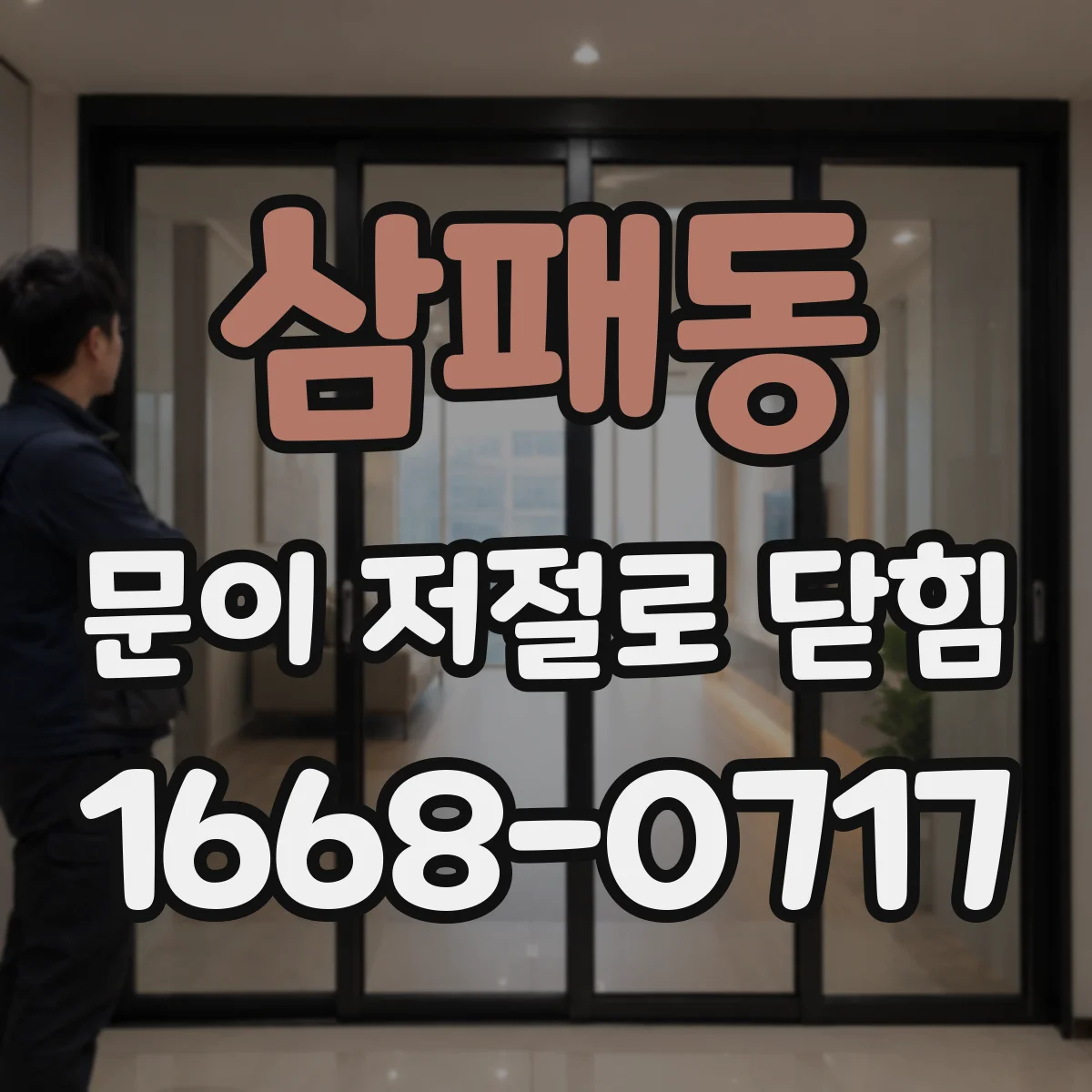 삼패동 문이 저절로 닫힘