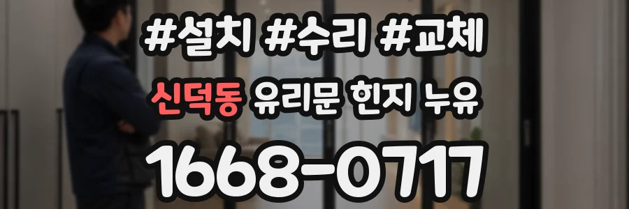 신덕동 유리문 힌지 누유