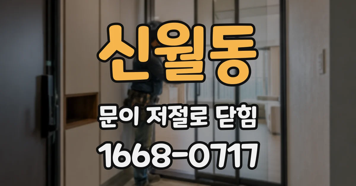 신월동 문이 저절로 닫힘