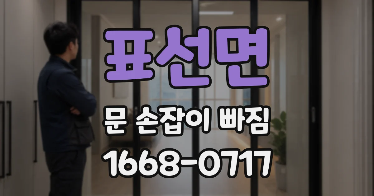 표선면 문 손잡이 빠짐