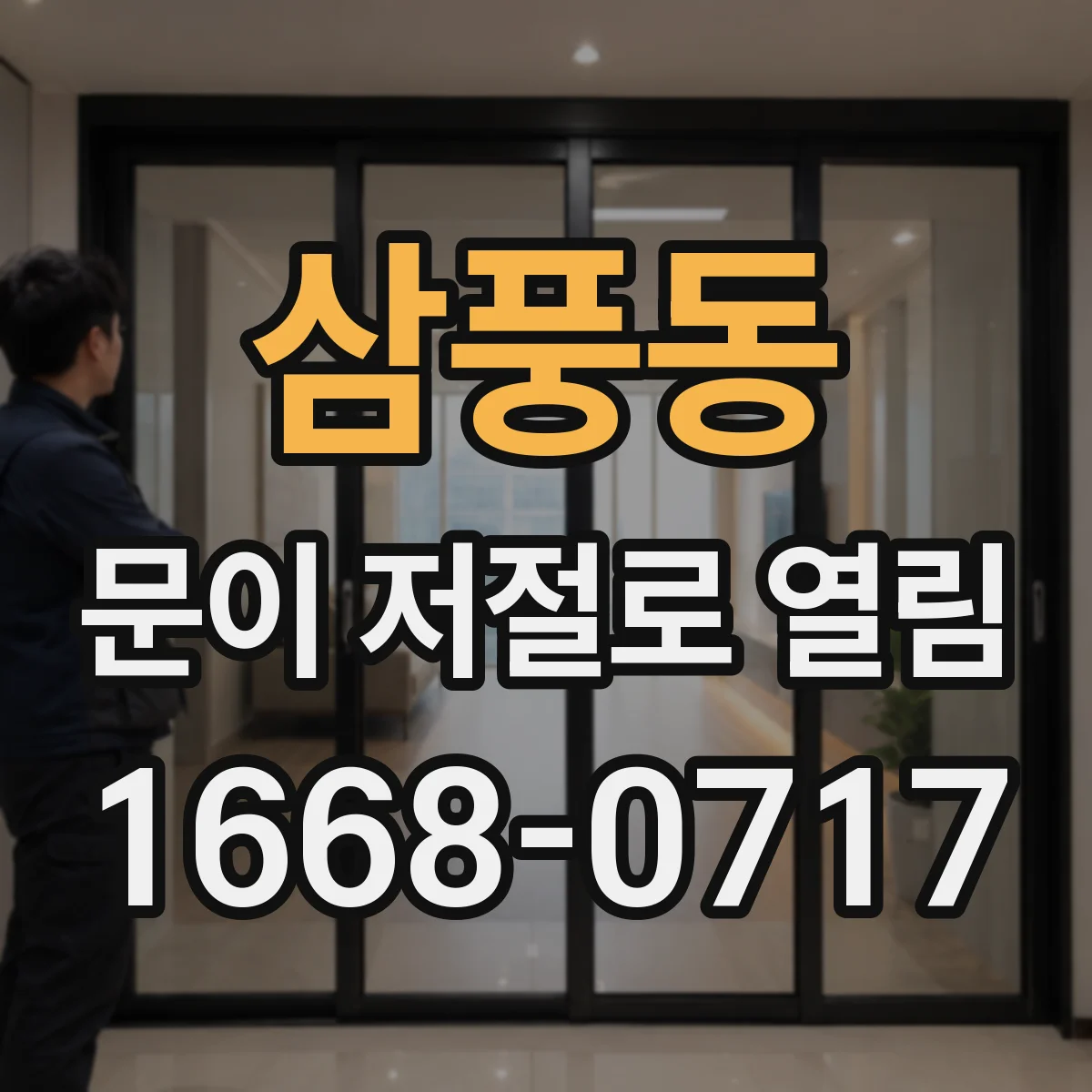 삼풍동 문이 저절로 열림