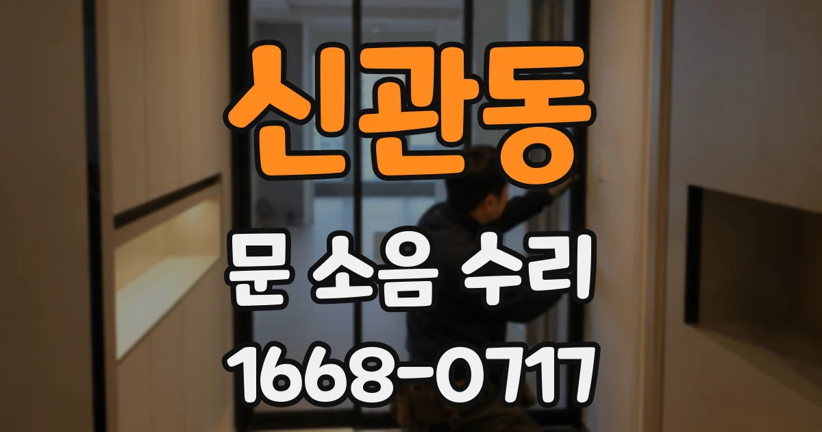 신관동 문 소음 수리