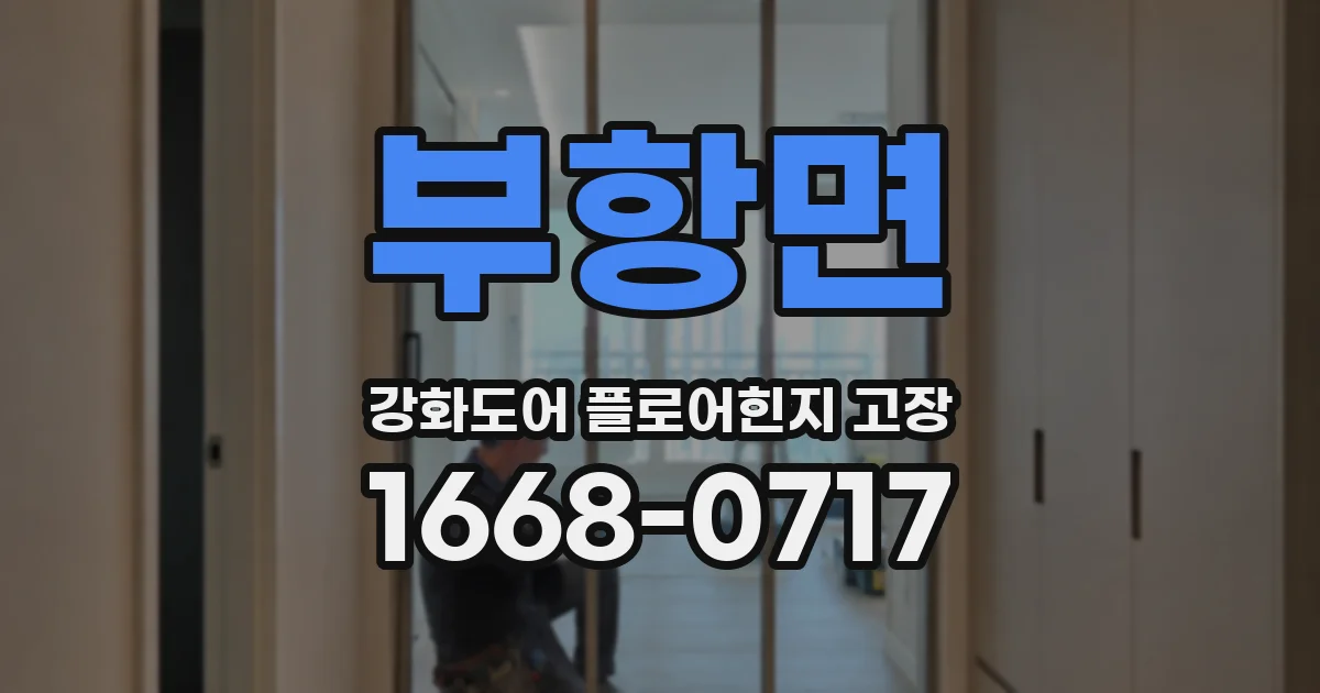 부항면 강화도어 플로어힌지 고장