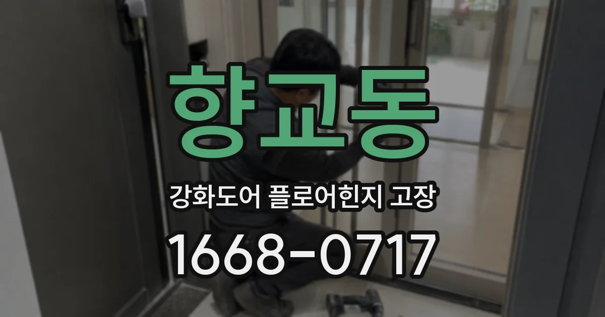 향교동 강화도어 플로어힌지 고장