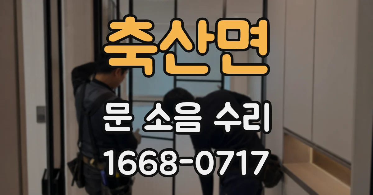 축산면 문 소음 수리