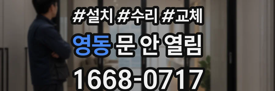 영동 문 안 열림