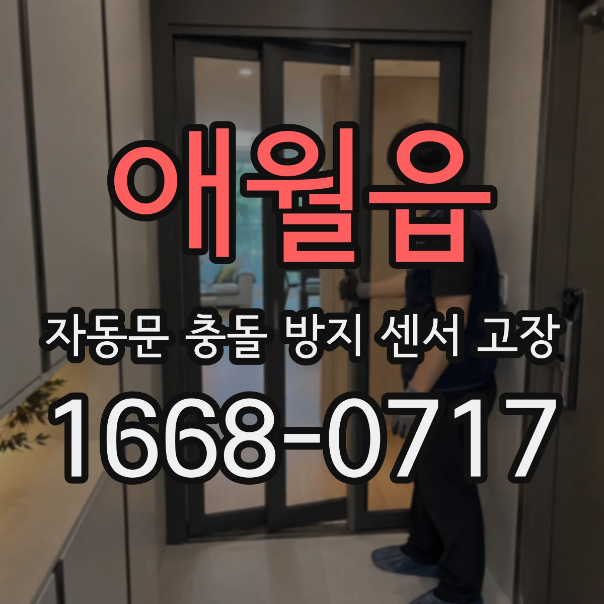 애월읍 자동문 충돌 방지 센서 고장