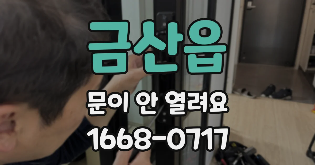 금산읍 문이 안 열려요