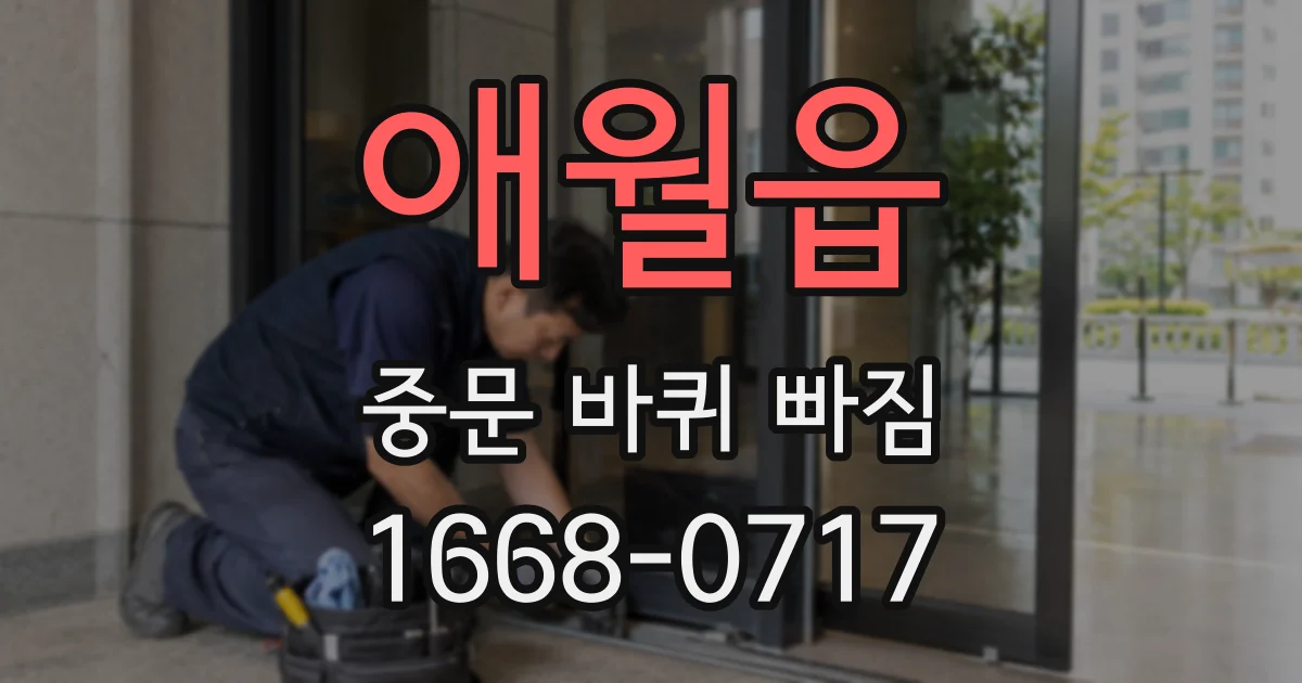 애월읍 중문 바퀴 빠짐