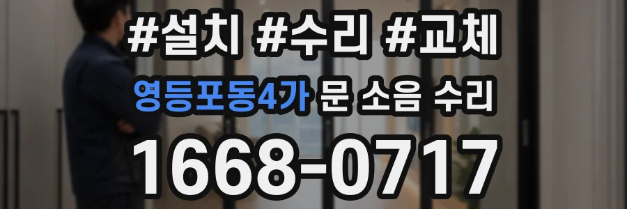 영등포동4가 문 소음 수리