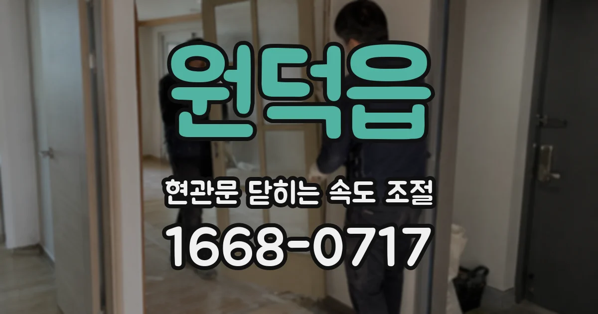 원덕읍 현관문 닫히는 속도 조절