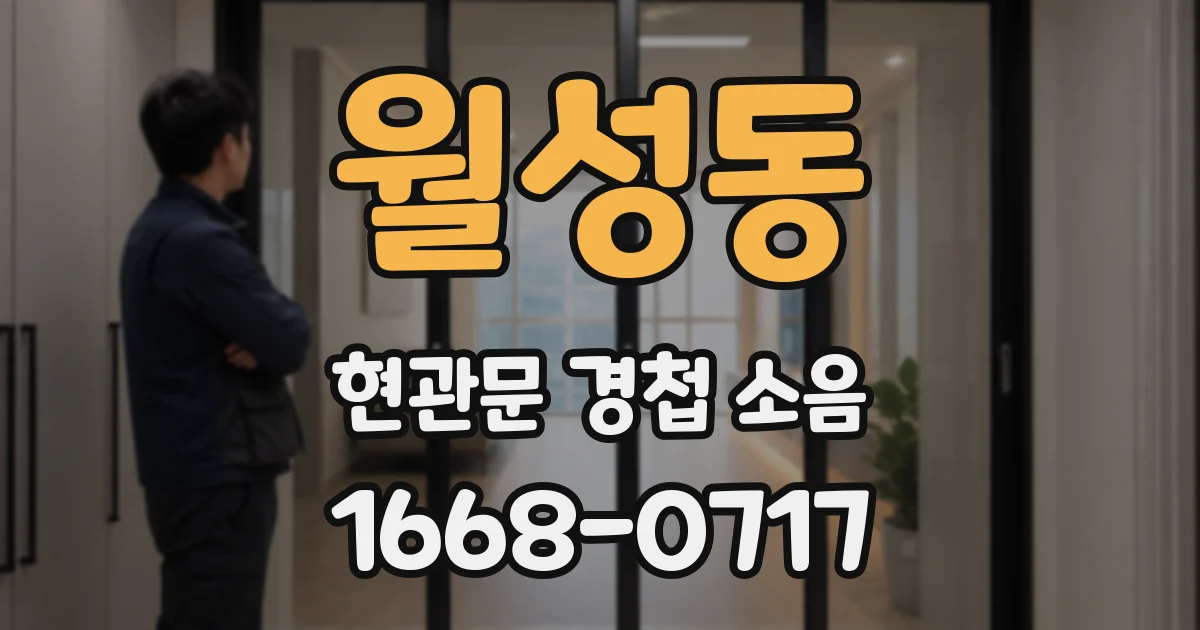 월성동 현관문 경첩 소음