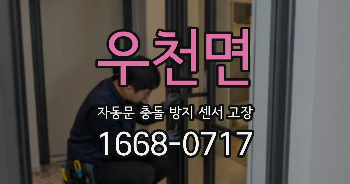 우천면 자동문 충돌 방지 센서 고장
