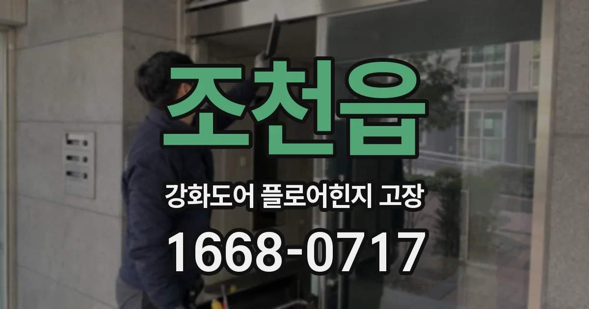 조천읍 강화도어 플로어힌지 고장