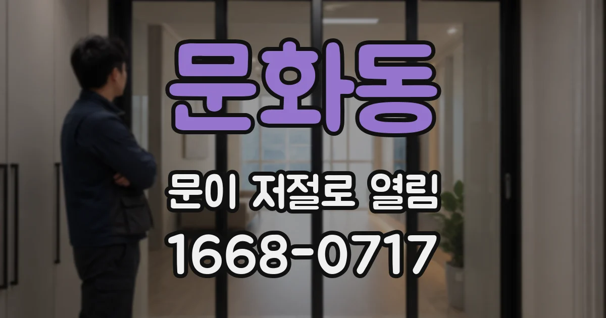 문화동 문이 저절로 열림