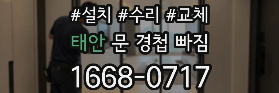 태안 문 경첩 빠짐