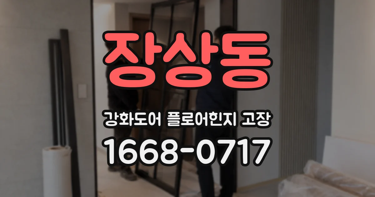 장상동 강화도어 플로어힌지 고장