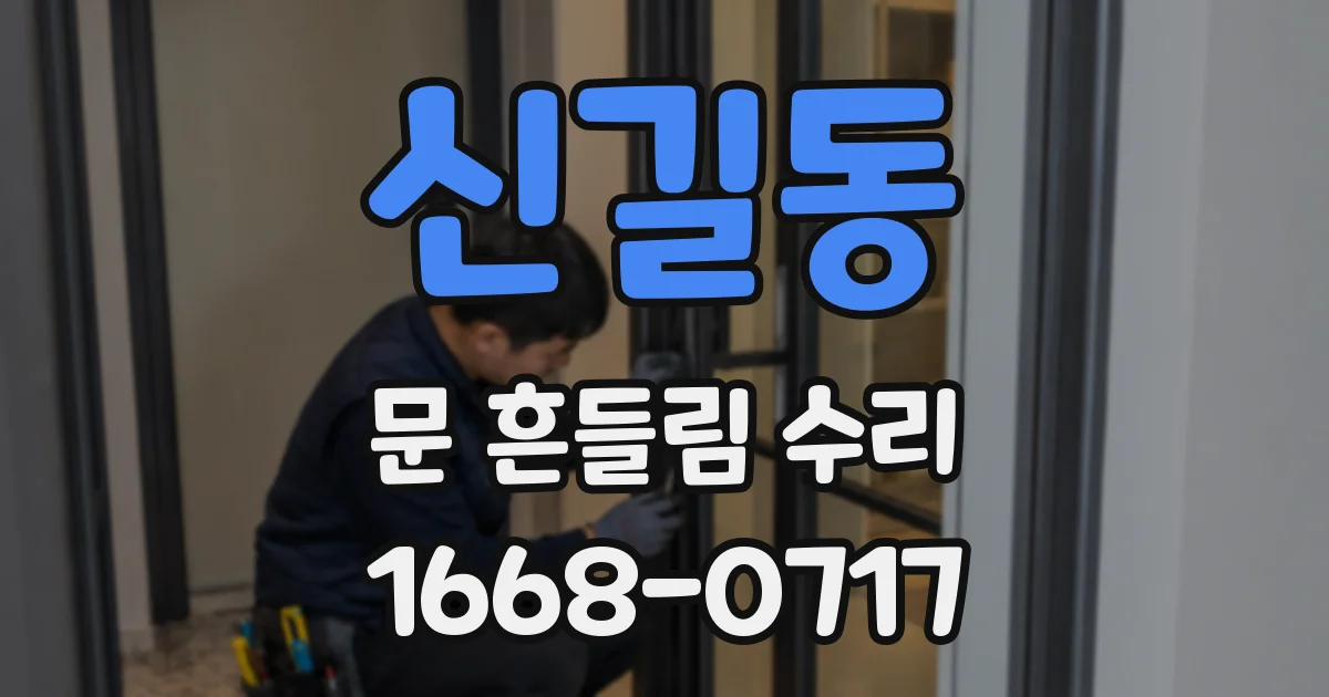 신길동 문 흔들림 수리