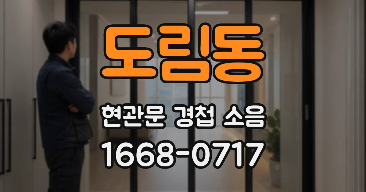 도림동 현관문 경첩 소음