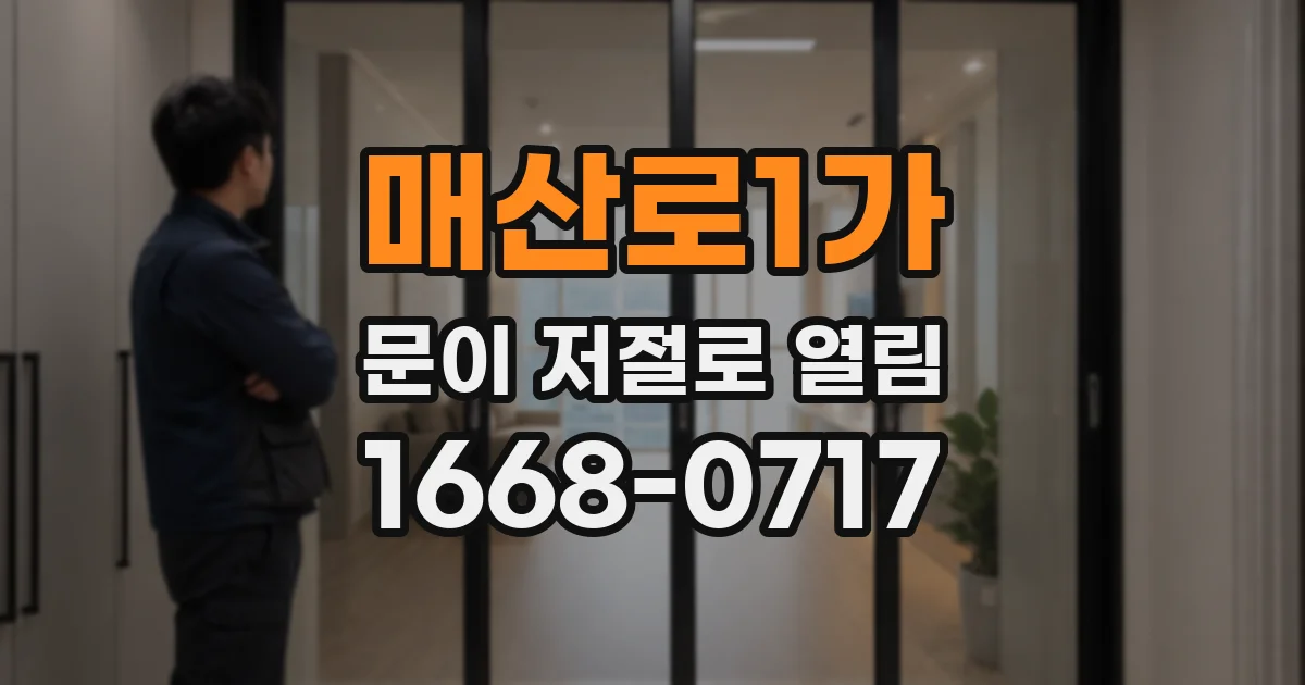 매산로1가 문이 저절로 열림