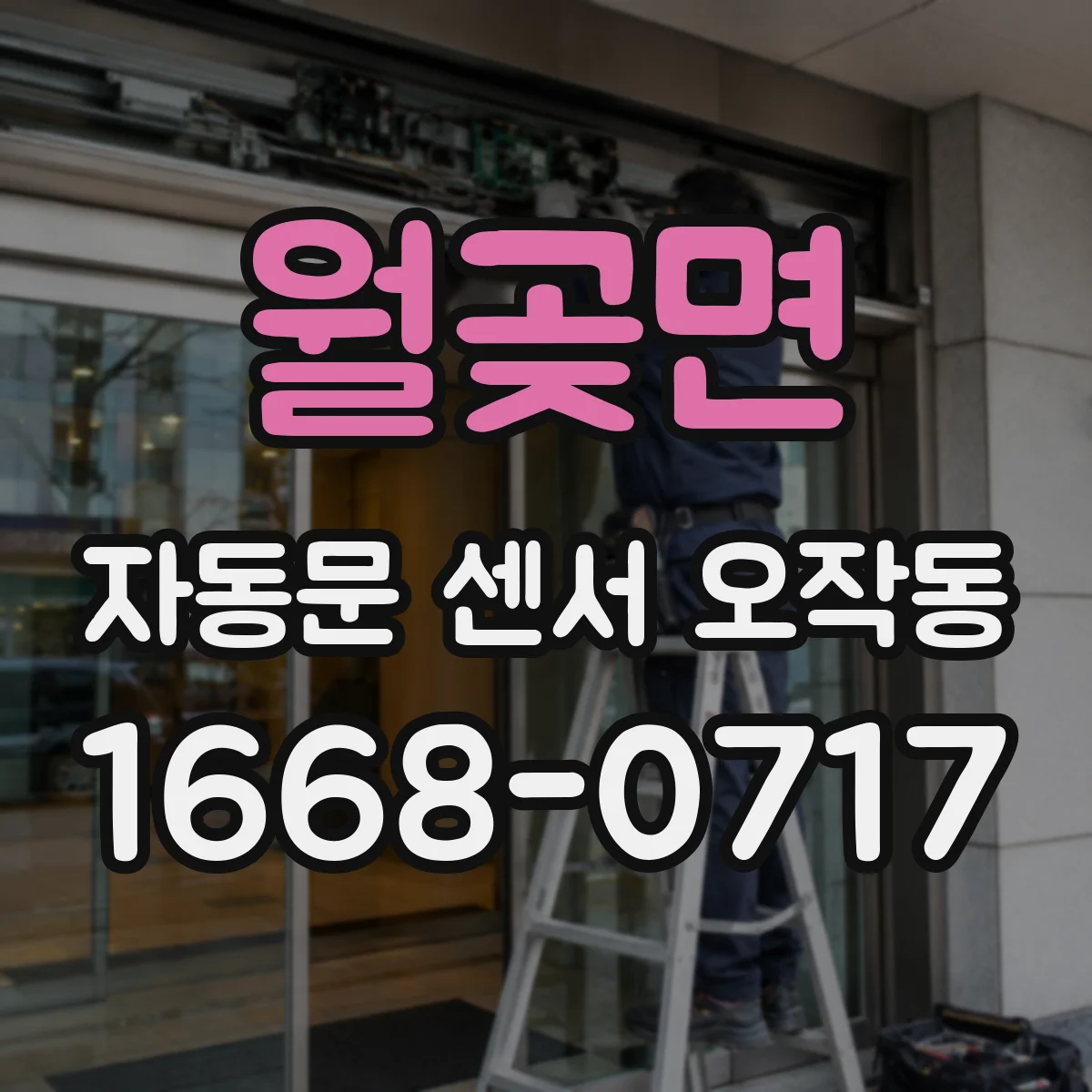 월곶면 자동문 센서 오작동
