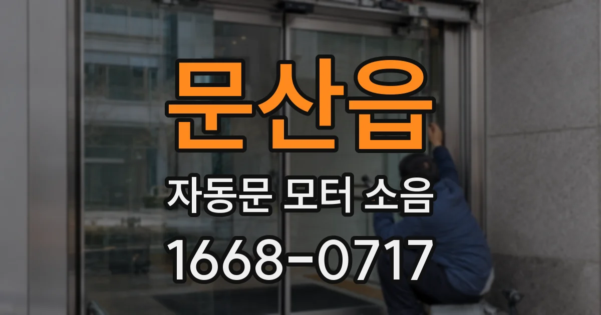 문산읍 자동문 모터 소음