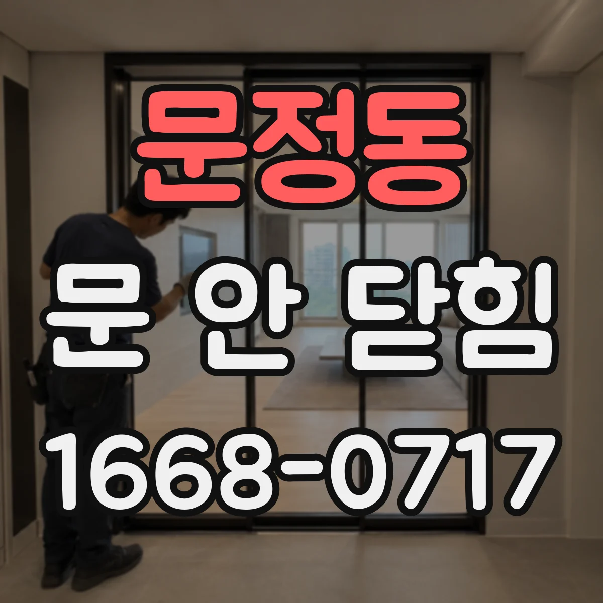 문정동 문 안 닫힘